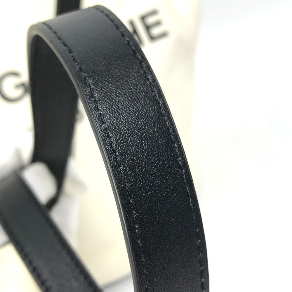 SAINT LAURENT PARIS Shoulder Bag 669299 Canvas / leather Beige x black rib gorge Women Used Authentic