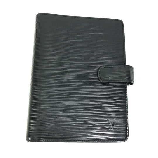 LOUIS VUITTON Notebook cover R20042 Epi Leather black Epi Agenda MM mens(Unisex) Used Authentic