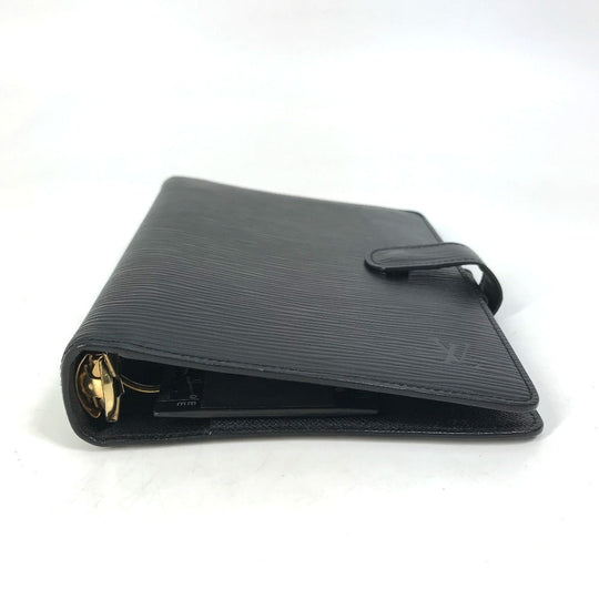 LOUIS VUITTON Notebook cover R20042 Epi Leather black Epi Agenda MM mens(Unisex) Used Authentic