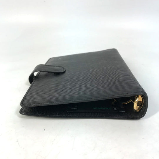 LOUIS VUITTON Notebook cover R20042 Epi Leather black Epi Agenda MM mens(Unisex) Used Authentic