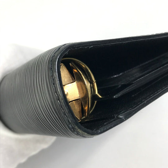 LOUIS VUITTON Notebook cover R20042 Epi Leather black Epi Agenda MM mens(Unisex) Used Authentic
