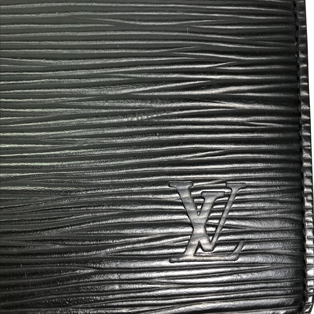 LOUIS VUITTON Notebook cover R20042 Epi Leather black Epi Agenda MM mens(Unisex) Used Authentic