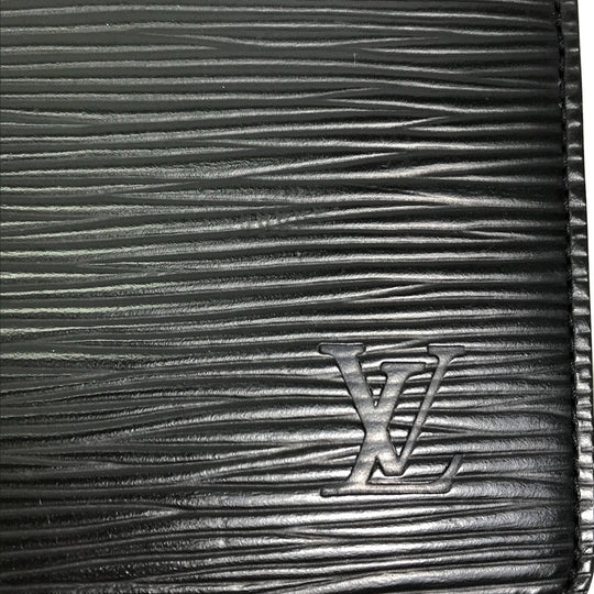 LOUIS VUITTON Notebook cover R20042 Epi Leather black Epi Agenda MM mens(Unisex) Used Authentic