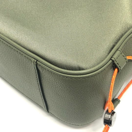 Dior Tote Bag 1ADSH198USF Nylon, Leather khaki sacai collaboration Saddle bag mens Used Authentic