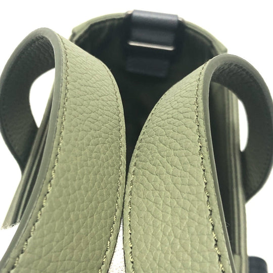 Dior Tote Bag 1ADSH198USF Nylon, Leather khaki sacai collaboration Saddle bag mens Used Authentic
