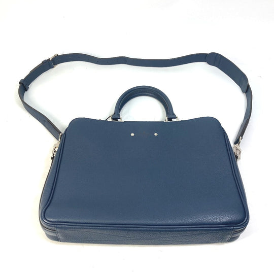 LOUIS VUITTON Business bag M54380 Taurillon Clemence Leather Navy 2WAY Shoulder Bag Handbag Crossbody Armand MM mens Used Authentic