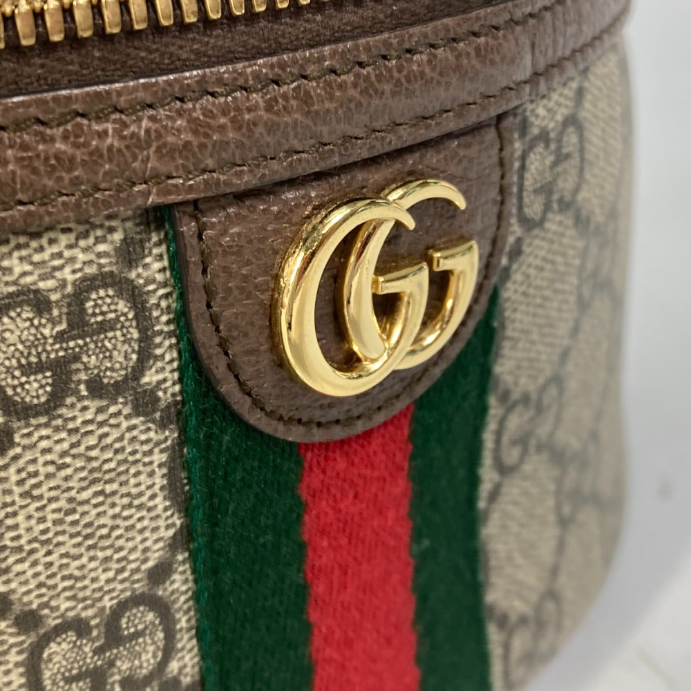 GUCCI Vanity bag 611001 GG Supreme Canvas beige Sherry line Ophidia GG