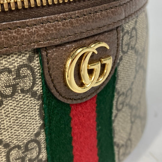 GUCCI Vanity bag 611001 GG Supreme Canvas beige Sherry line Ophidia GG