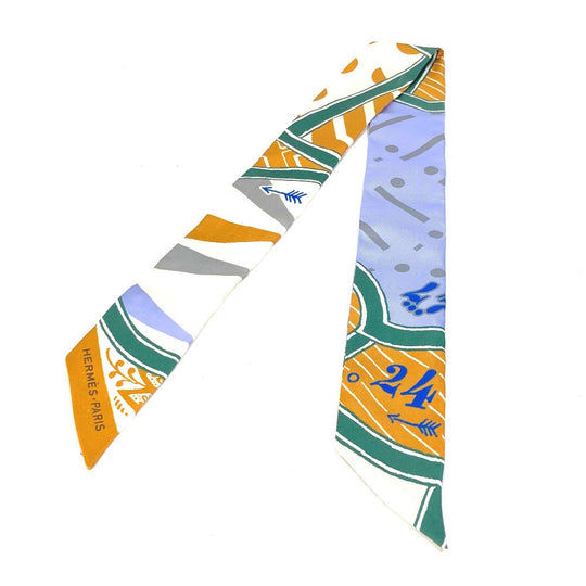 HERMES scarf silk multicolor bandeau scarf Twilly Twilly Women Used Authentic