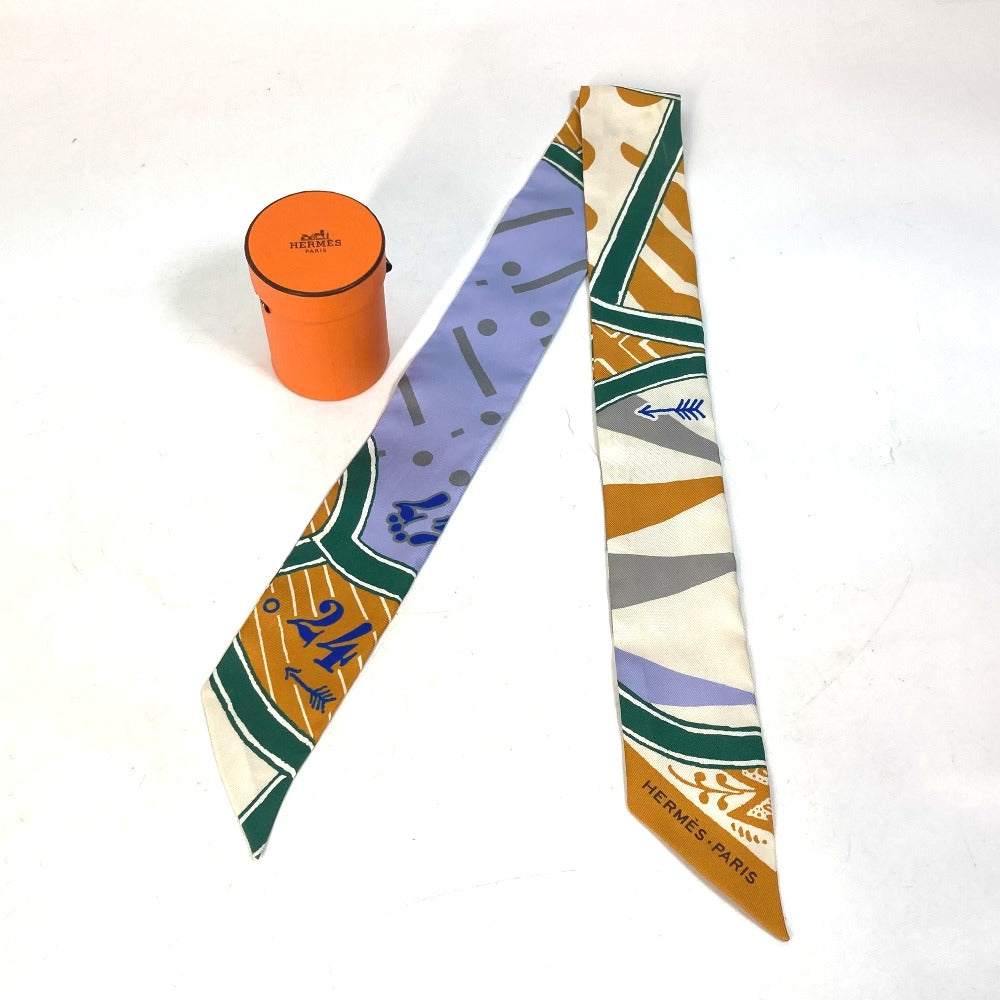 HERMES scarf silk multicolor bandeau scarf Twilly Twilly Women Used Authentic