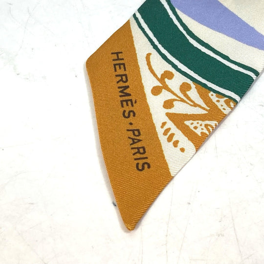 HERMES scarf silk multicolor bandeau scarf Twilly Twilly Women Used Authentic