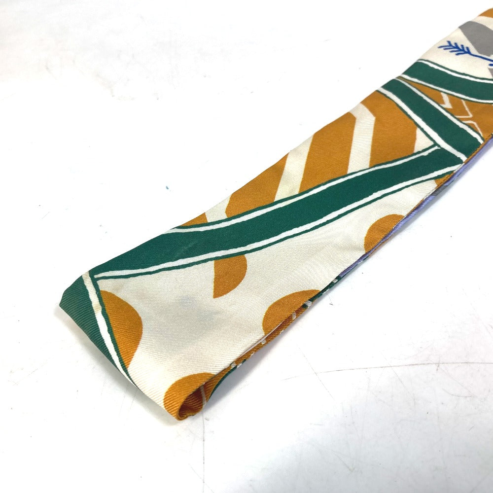 HERMES scarf silk multicolor bandeau scarf Twilly Twilly Women Used Authentic