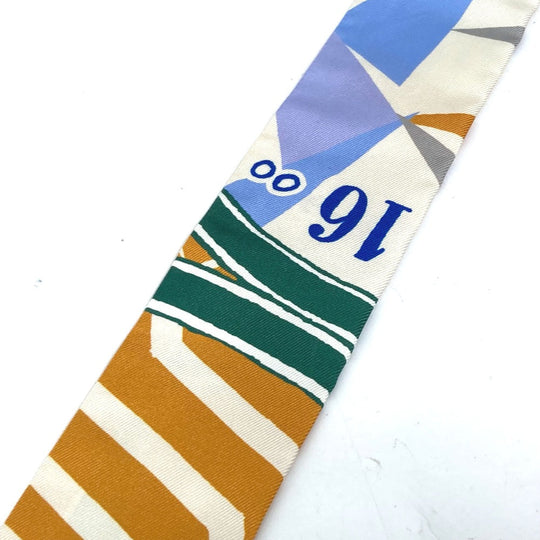 HERMES scarf silk multicolor bandeau scarf Twilly Twilly Women Used Authentic