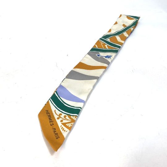 HERMES scarf silk multicolor bandeau scarf Twilly Twilly Women Used Authentic