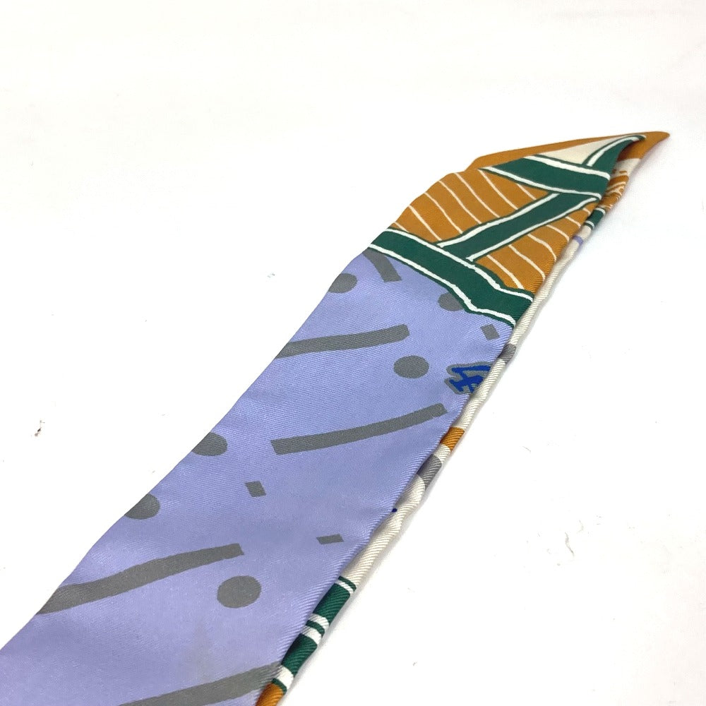 HERMES scarf silk multicolor bandeau scarf Twilly Twilly Women Used Authentic