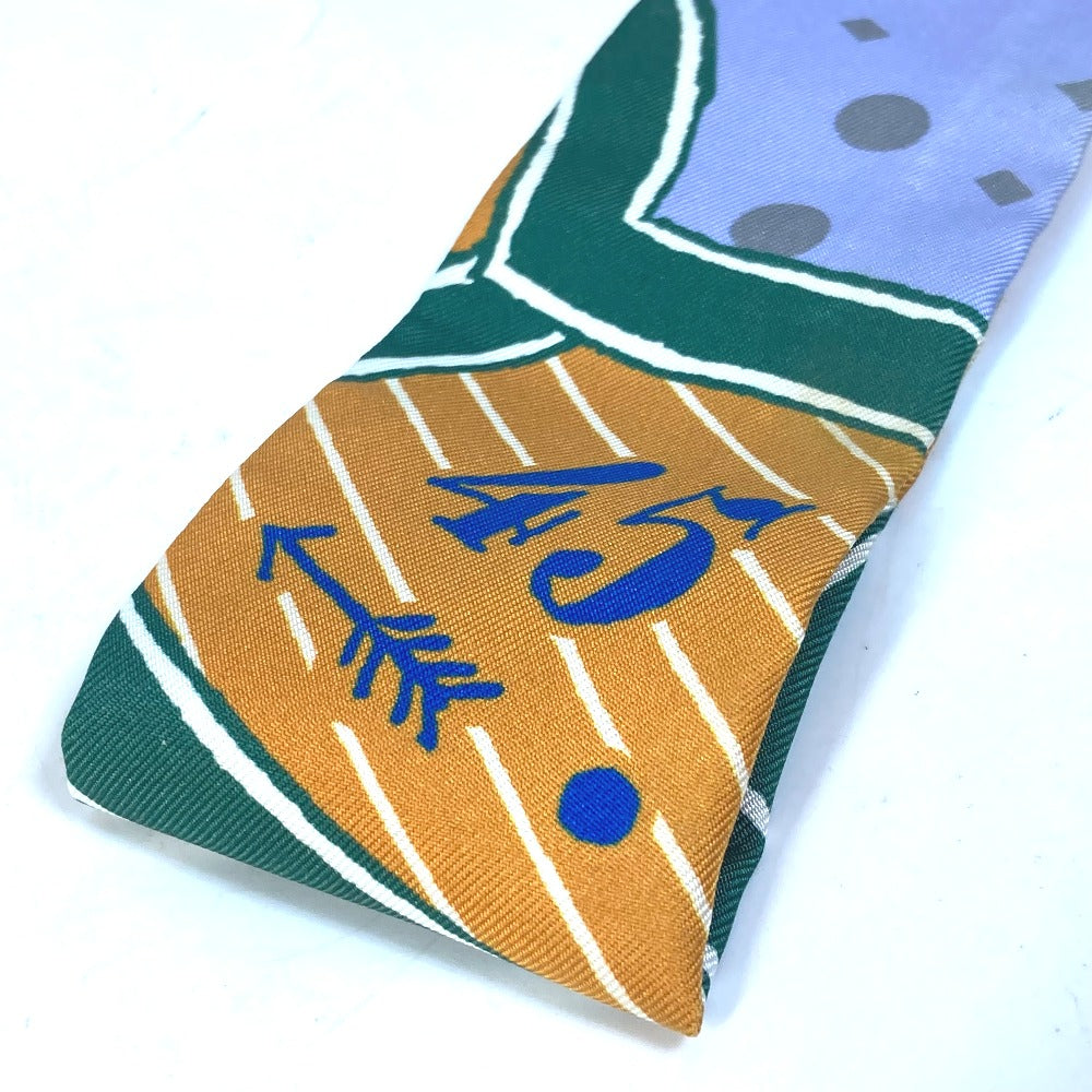 HERMES scarf silk multicolor bandeau scarf Twilly Twilly Women Used Authentic