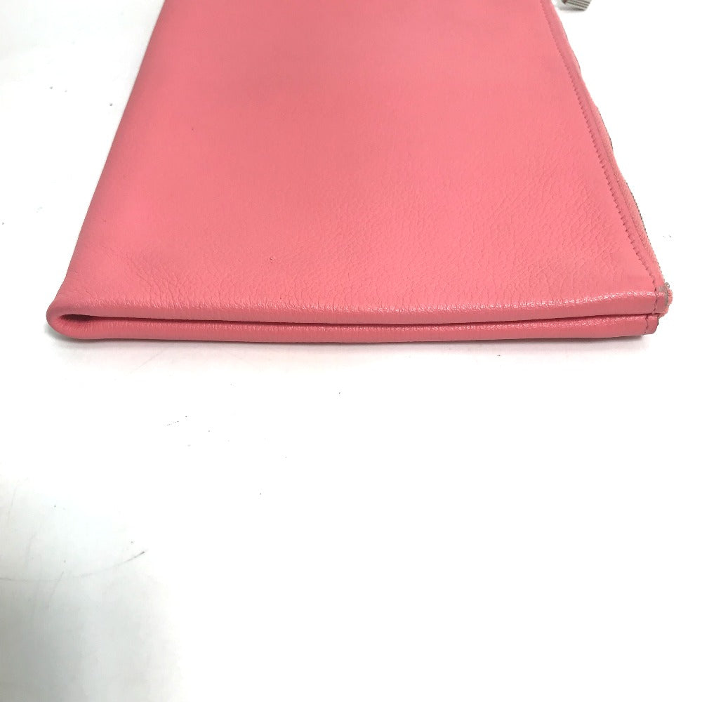 HERMES Pouch Evercolor pink Atto GM Women Used Authentic