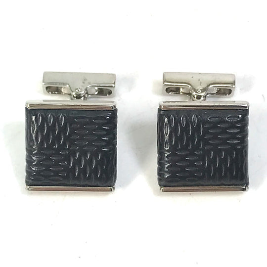 LOUIS VUITTON cuffs M65072 Damier Grafitto Canvas black Damier Grafitte Buton de Manchette Soho mens Used Authentic