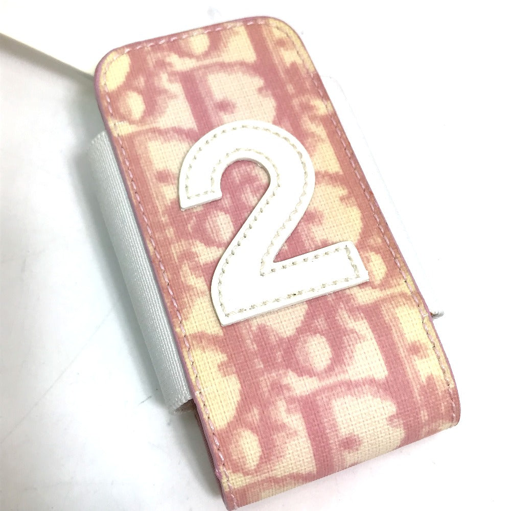 Christian Dior Mobile case PVC pink Trotter Number 2 Women Used Authentic