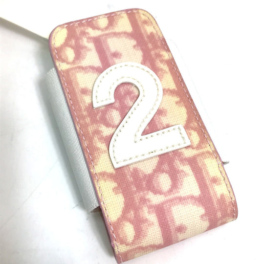 Christian Dior Mobile case PVC pink Trotter Number 2 Women Used Authentic