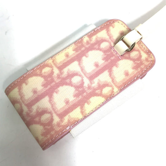 Christian Dior Mobile case PVC pink Trotter Number 2 Women Used Authentic