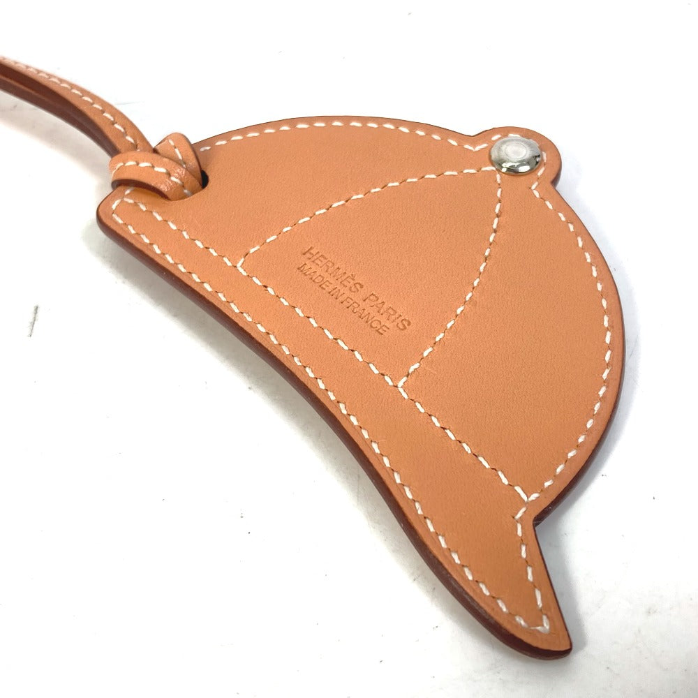 HERMES Bag charm leather purple paddock bombay charm Women Used Authentic