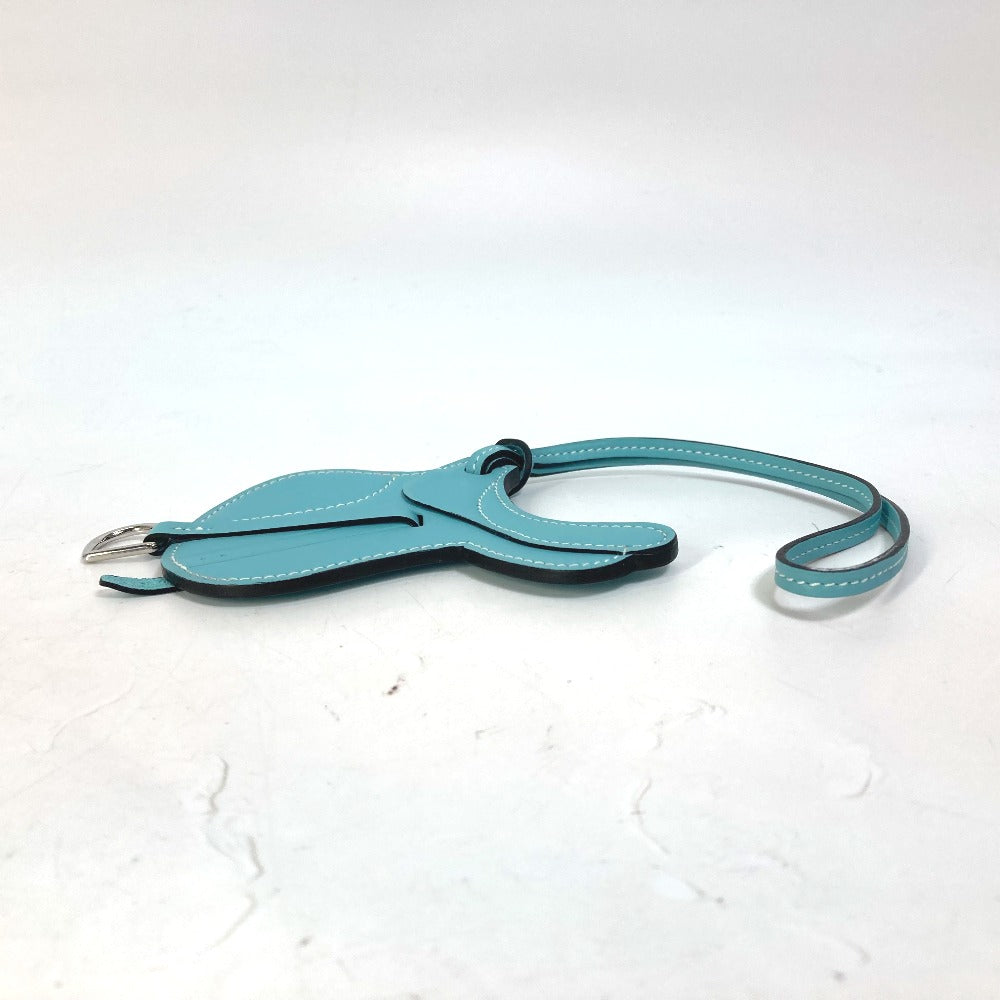 HERMES charm Swift blue saddle motif paddock cell Women Used Authentic