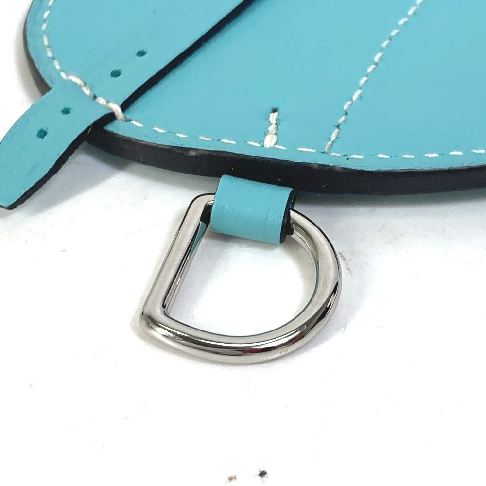 HERMES charm Swift blue saddle motif paddock cell Women Used Authentic