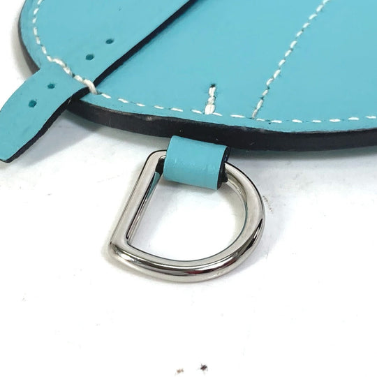 HERMES charm Swift blue saddle motif paddock cell Women Used Authentic