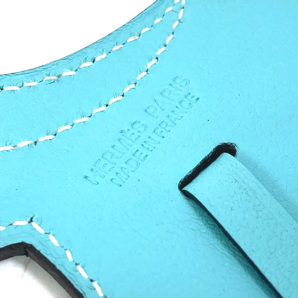 HERMES charm Swift blue saddle motif paddock cell Women Used Authentic