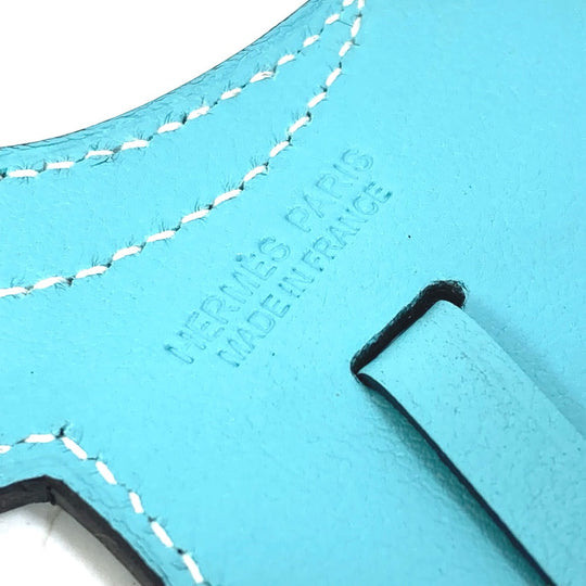 HERMES charm Swift blue saddle motif paddock cell Women Used Authentic