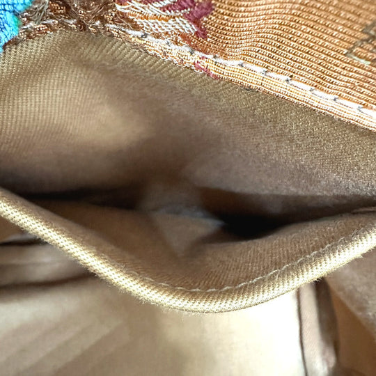 PRADA Tote Bag BN249 canvas multicolor Triangle logo Women Used Authentic