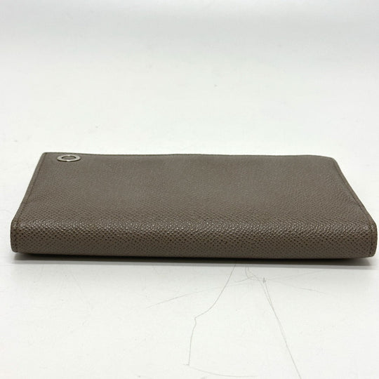 BVLGARI Folded wallet leather gray Bulgari Bulgari Women Used Authentic
