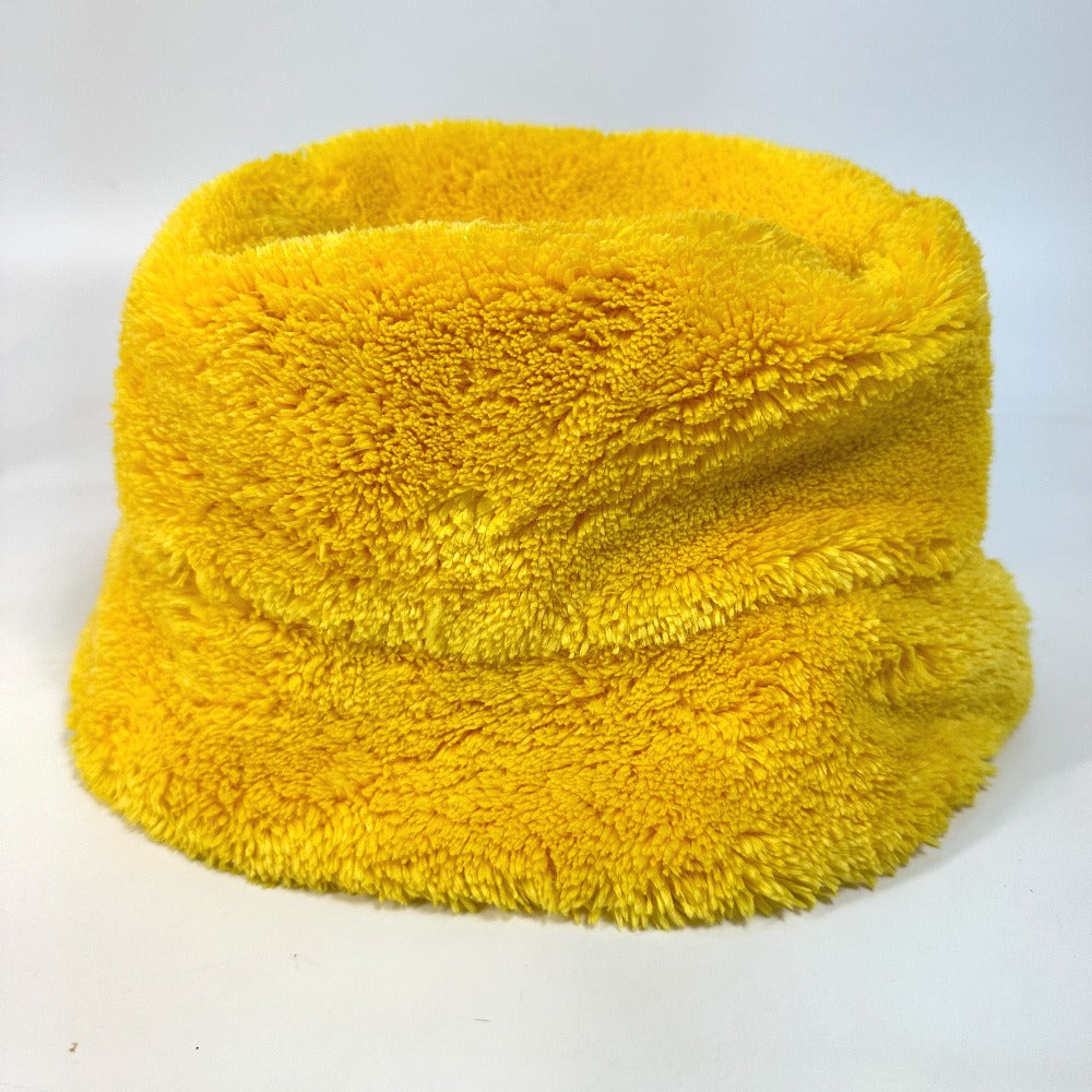 PRADA hat 1HC137 cotton yellow terry cloth logo unisex(Unisex) M/58cm Used Authentic