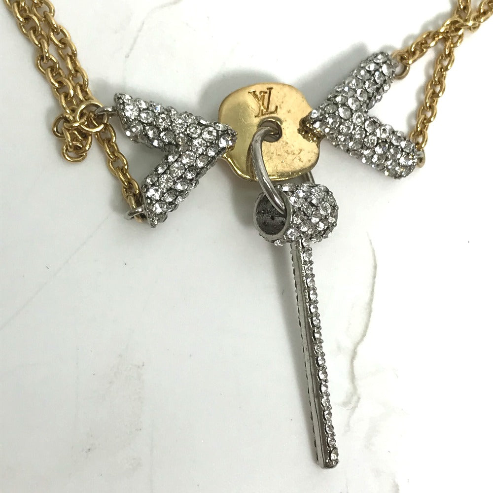 LOUIS VUITTON bracelet M67314 Gold Plated gold Accessories Essential V Swarovski 2 rows