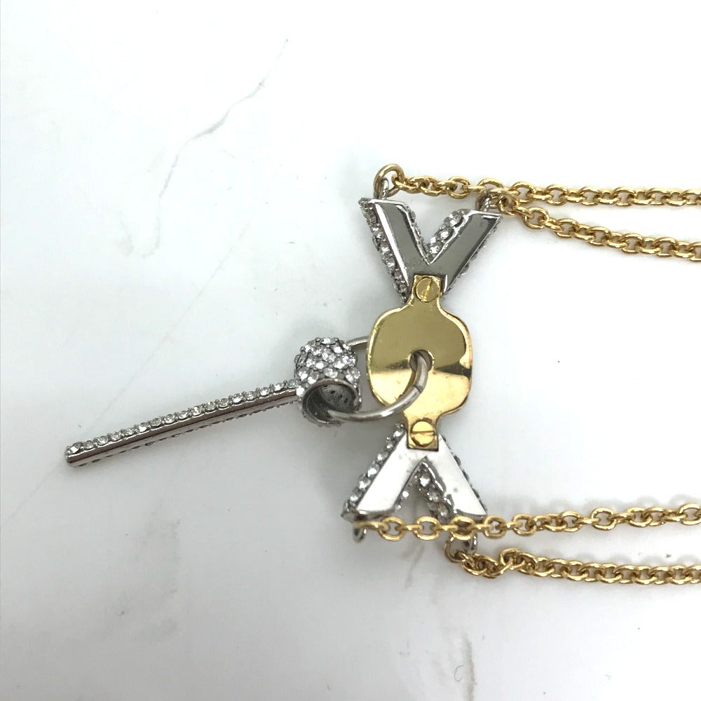 LOUIS VUITTON bracelet M67314 Gold Plated gold Accessories Essential V Swarovski 2 rows