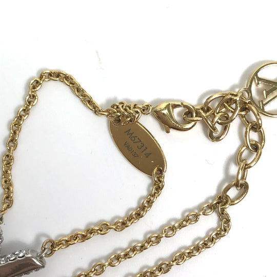 LOUIS VUITTON bracelet M67314 Gold Plated gold Accessories Essential V Swarovski 2 rows