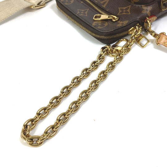 LOUIS VUITTON Shoulder Bag M80746 Monogram canvas Brown Monogram Utility crossbody Women Used Authentic