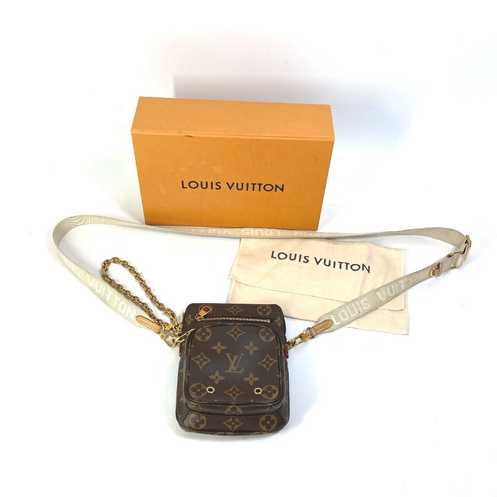LOUIS VUITTON Shoulder Bag M80746 Monogram canvas Brown Monogram Utility crossbody Women Used Authentic