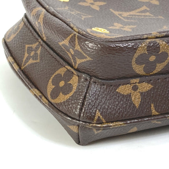 LOUIS VUITTON Shoulder Bag M80746 Monogram canvas Brown Monogram Utility crossbody Women Used Authentic