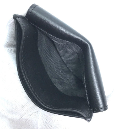 FENDI Coin case 8M0423 leather black baguette card holder Women Used Authentic