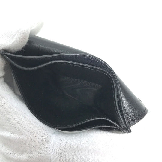 FENDI Coin case 8M0423 leather black baguette card holder Women Used Authentic
