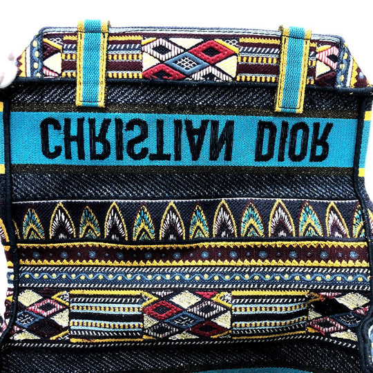 Christian Dior Shoulder Bag canvas blue Dior camp Women Used Authentic