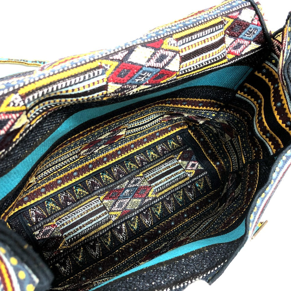 Christian Dior Shoulder Bag canvas blue Dior camp Women Used Authentic