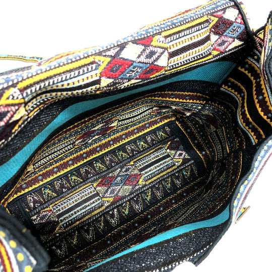 Christian Dior Shoulder Bag canvas blue Dior camp Women Used Authentic