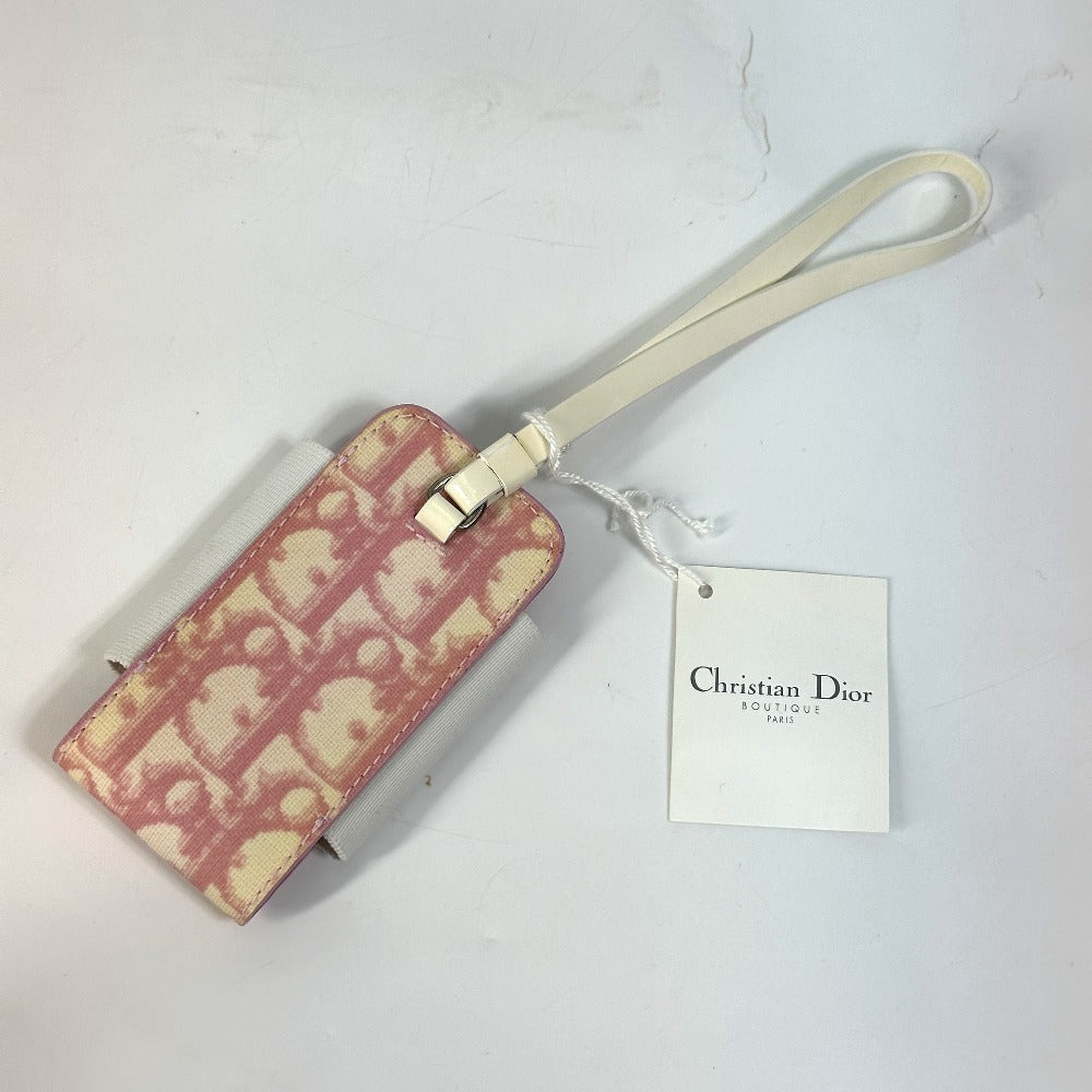 Christian Dior Mobile case PVC / Leather pink Trotter Number 2 mens Used Authentic