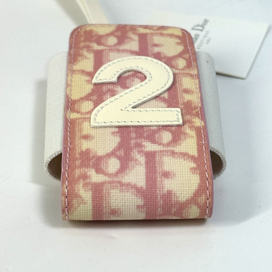 Christian Dior Mobile case PVC / Leather pink Trotter Number 2 mens Used Authentic