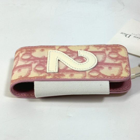 Christian Dior Mobile case PVC / Leather pink Trotter Number 2 mens Used Authentic