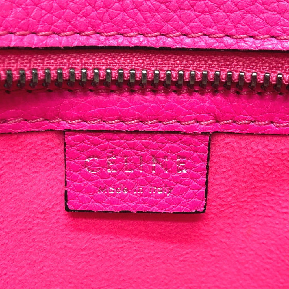 CELINE Handbag 18924 leather pink Luggage mini shopper Women Used Authentic