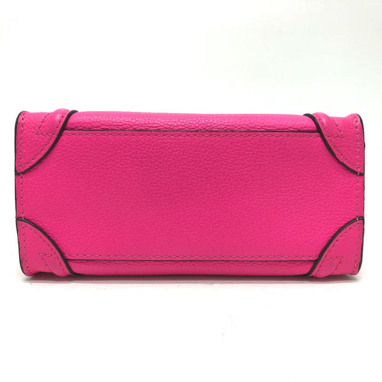 CELINE Handbag 18924 leather pink Luggage mini shopper Women Used Authentic